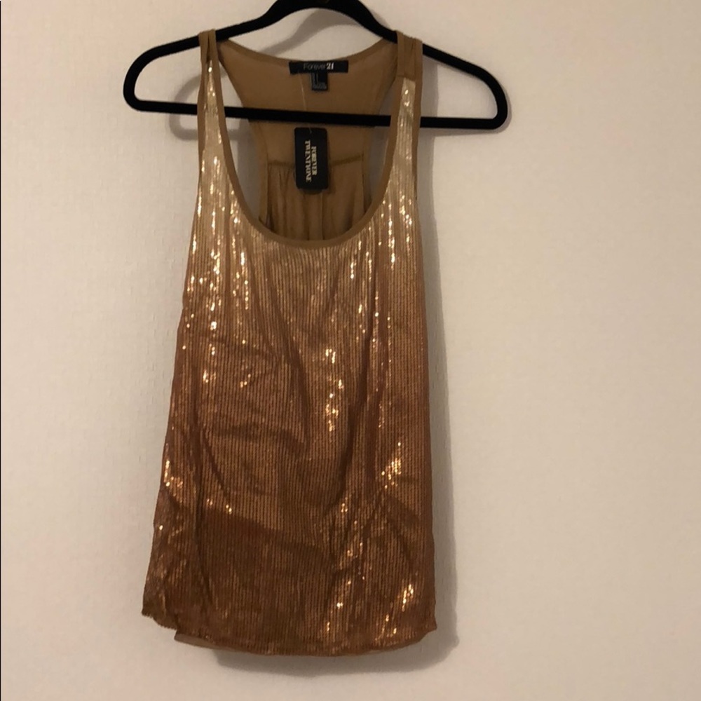 SPARKLY GOLD TANK